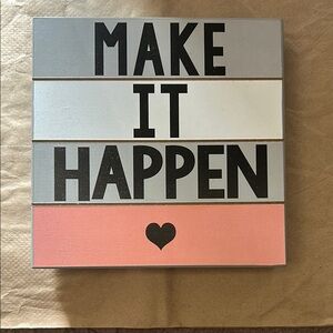 Inspirational Wall Art - Make It Happen